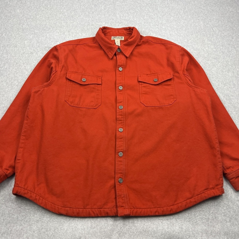 Duluth Trading Co Shacket Men's 3XL Hanger Bender Fire Hose Shirt Jac Button Up